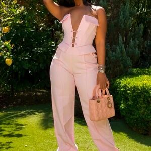 Elegant Pink Jumpsuit